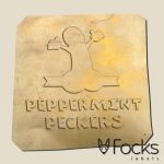 Nameplate brass embossed