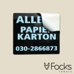 Sticker bedrukt met glow in the dark inkt