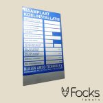 Nameplate vinyl sticker (solid foil)