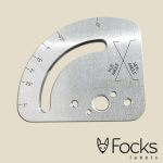 Aluminium scale, engraved and milled holes