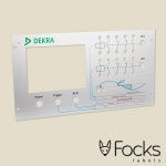 Control panel for machines, anodized aluminium