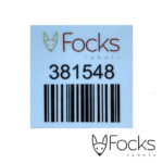 Focks barcode slagvaste sticker