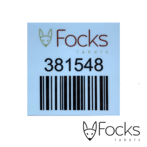 Focks barcode slagvaste sticker