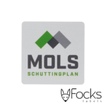 Naamlabel, geanodiseerd aluminium, full colour bedrukking